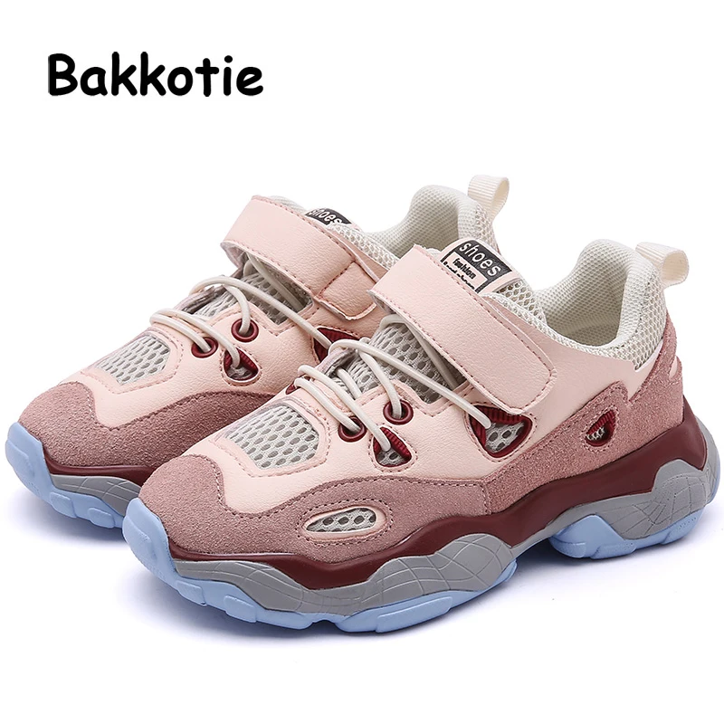 

Bakkotie Fashion Baby Boys Brand Shoes Spring Children Mesh Casual Sneakers Kids Soft Sport Shoes Girls Black Shoes 2019 New