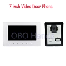 Envío Gratis Home 7 “LCD monitor Manos Libres sistema de Color de Vídeo Puerta timbre Del Teléfono intercom Sistema de Control de acceso + IR cámara