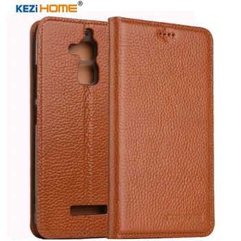 

KEZiHOME for Asus Zenfone 3 Max ZC520TL case Flip genuine leather soft silicon back for Asus ZC520TL X008D cover