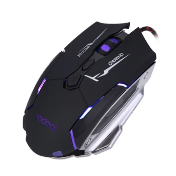

K1015 7 Buttons 4 Colors LED 4000 DPI Adjustable Optical USB Wired Mouse Gamer Professional Gaming Mouse Mice Wired mause