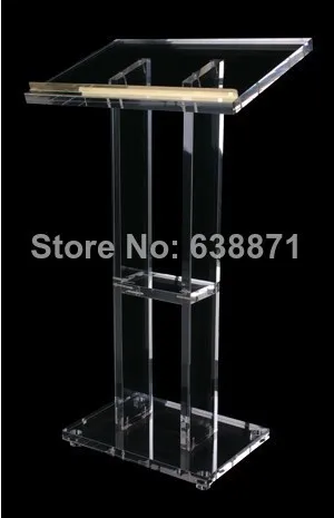 

Free Shiping Clear modern design lectern, podium , acrylic lectern podium,plastic church pulpit