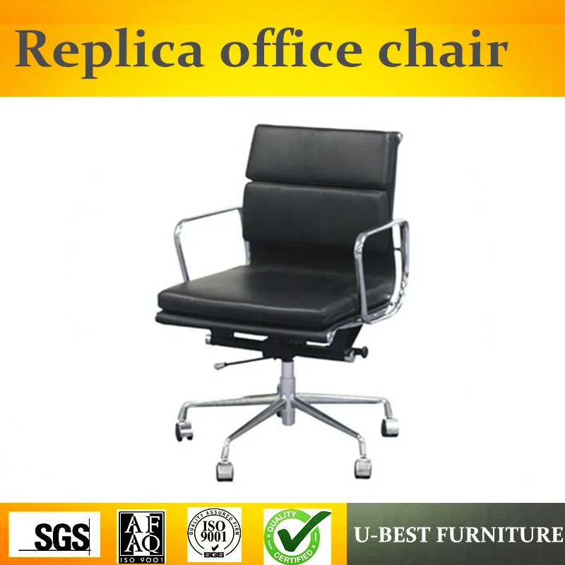 

Free shipping U-BEST high quality Modway replica real cow leather high back black leather executive office chair