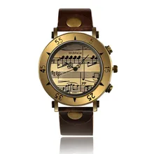 Womage Брендовые женские часы, музыкальные часы, модные женские часы, кожаные женские часы, часы bayan kol saati mujer relogio feminino