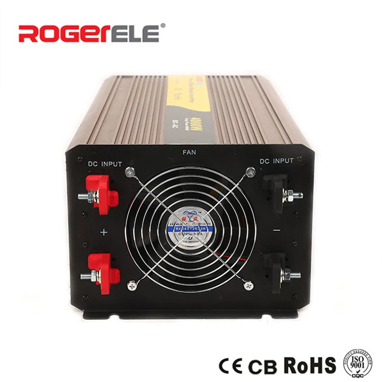 4000 Вт 12VDC/24VDC до 110VAC/220VAC солнечный инвертор немодулированного синусоидального