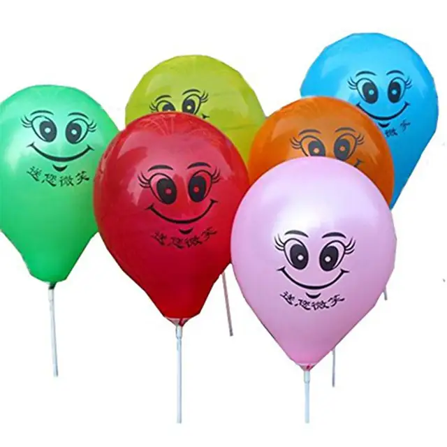 100pcs smiley face balloon