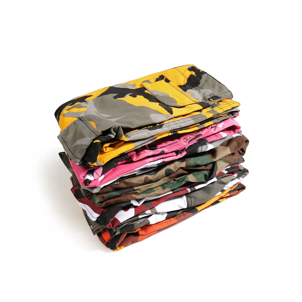 2017 high quality camouflage Men Pants Full Length Pants Trousers high street wear cool man fashion hip hop Loose cargo pants