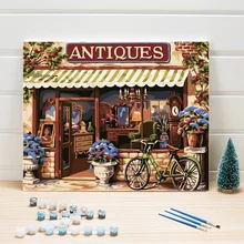 Краска по номеру холст Пейзаж Европа ручная чертежное масло краска ing яркие рисунки для гостиной стены искусства украшения дома