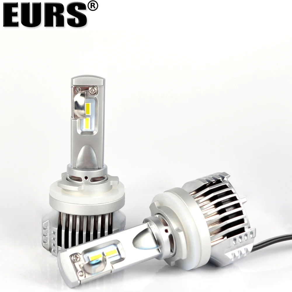 EURS Super bright P12 Car Led Headlight Bulb 90W 13000lm headlamp 6500K