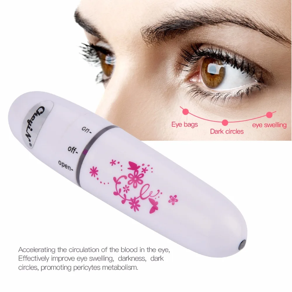 

Electric Vibration Eye Massager Low Frequency Vibrating Eyes Massage Stick Relieve Dark Circles Dilute Eye Bags Wrinkle Pen 31