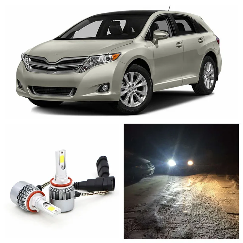 Edislight 72W 7600LM High Power COB H11 LED Headlight Kit Low Beam