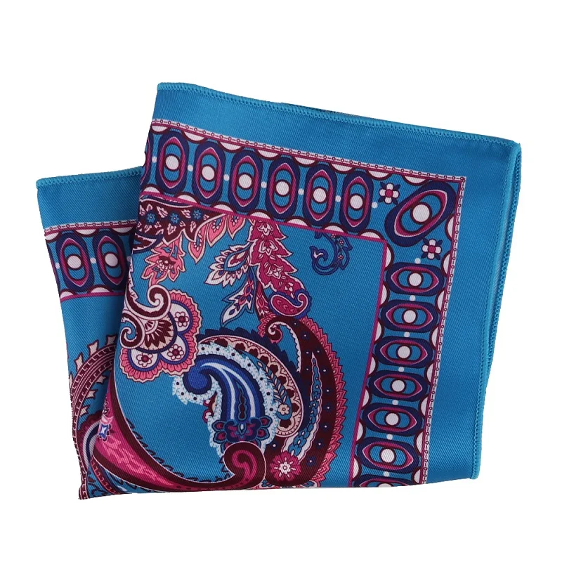 Портной Смит стиль Hankies Яркие Красочные Пейсли карманные квадратные винтажные Платки Шарфы мужские карманные модные аксессуары