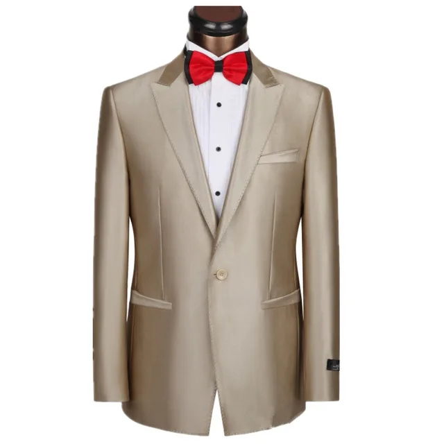 Best seller font b suits b font Jackets Champagne font b Suit b font Slim Type