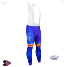 Blue Pro UIC Team VINI Зимние флисовые мужские шорты с длинным рукавом для велоспорта 9d Велоспорт гелиевая Подушка велоодежда MTB Велоспорт комбинезон