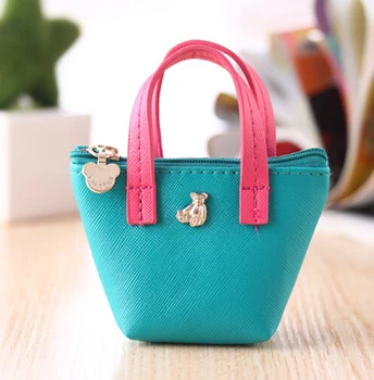 

1PCS Stylish Cute Animal Cartoon Zipper PU Leather Coin Bag Coin Wallet Holders For Women Girls Candy Colors 9*6*2cm