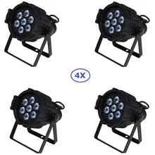 4xlot 7x15 Вт RGBAW 5IN1 Мини светодиодный Par DMX светильник 7x мощностью 15 Вт Высокое Мощность 5-в-1 RGBWA Par светодиодный диско DJ DMX сценический светильник s