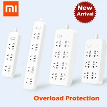 Xiaomi Mijia power Strip Быстрая зарядка 2500 Вт 10А 6 стандартных розеток/8 стандартных розеток/3 гнезда с кабелем 1 м/5 м