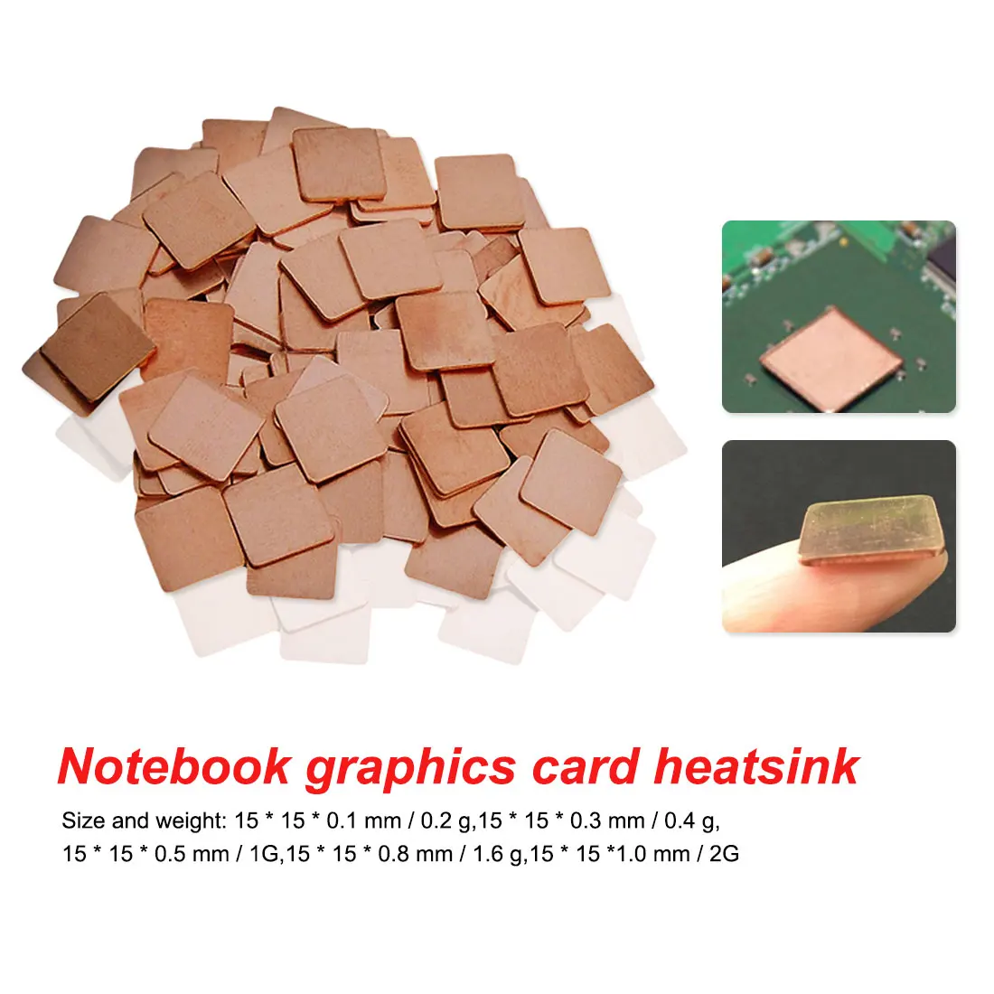 

Copper Plate Pure Copper Plate Laptop Display Card Radiator Packing Copper Plate 15*15 20*20 Multiple Selections For GPU CPU VGA