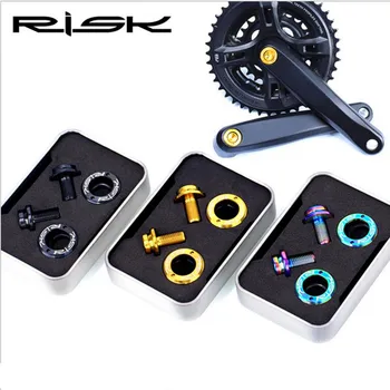 

2pcs/set Square Hole Titanium Bolts M8*15mm BMX MTB Bike Bottom Bracket Bolt Waterproof Bicycle Crank Fixed Screw with Gasket