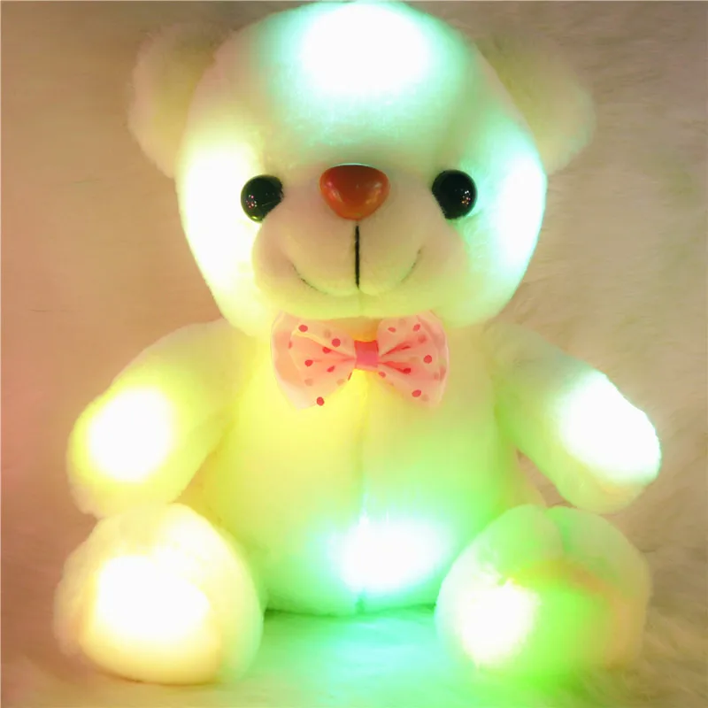 LED медведь плюша игрушки светлый LED милые плюшевые игрушки медведь блеск плюшевый медведь плюшевая игрушка медведь подарок на день рождения