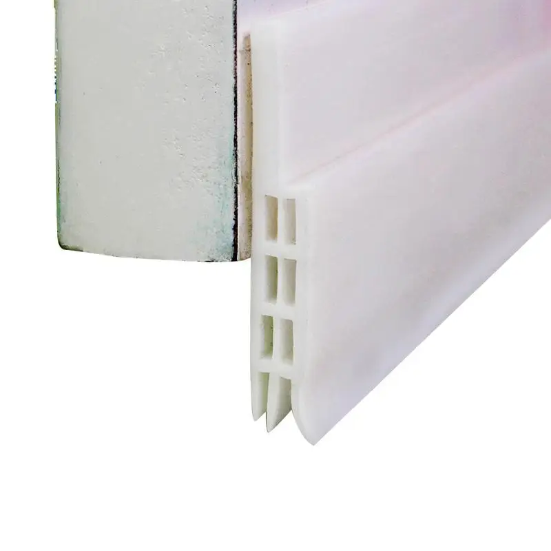 1 шт., наклейка на дверь, силиконовое нижнее уплотнение, прокладка для зачистки от погодных условий, блокировщик, звукоизоляционная Защита от ошибок 5x0,5x100 см - Цвет: White
