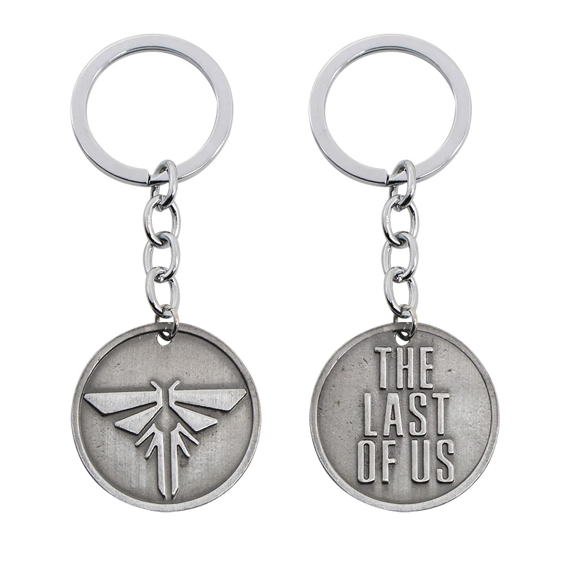 

Trendy Game Of Key Chains "THE LAST OF US" Games Metal Keychains Metal Key Chain Jewelry Silver Double Side Gifts Drop Shipping