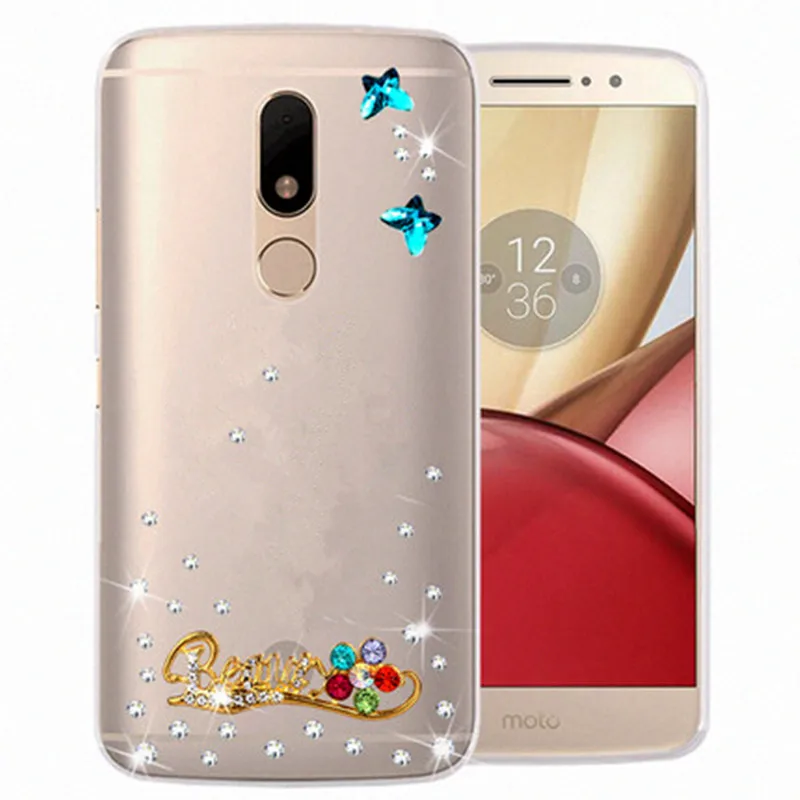 Роскошные прозрачные чехлы со стразами для Motorola Power one p30 play note G4 X4 Z Z2 Force E5 E4 G5 G6 G5S