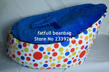 

COVER ONLY, NO FILLINGS - Baby Bean Bag with Starfish Pattern Cover Beanbag No Filled with Zipper Straps