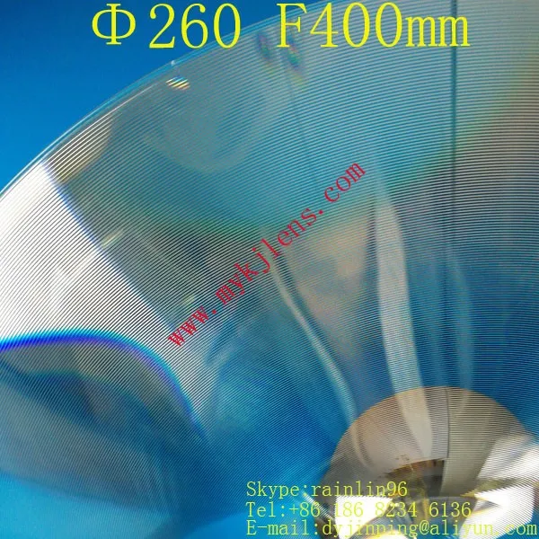 Диаметр 260 фокусное расстояние 400 мм линза Френеля Этап освещения конденсатора объектив нить светофор объектив Увеличить объектив