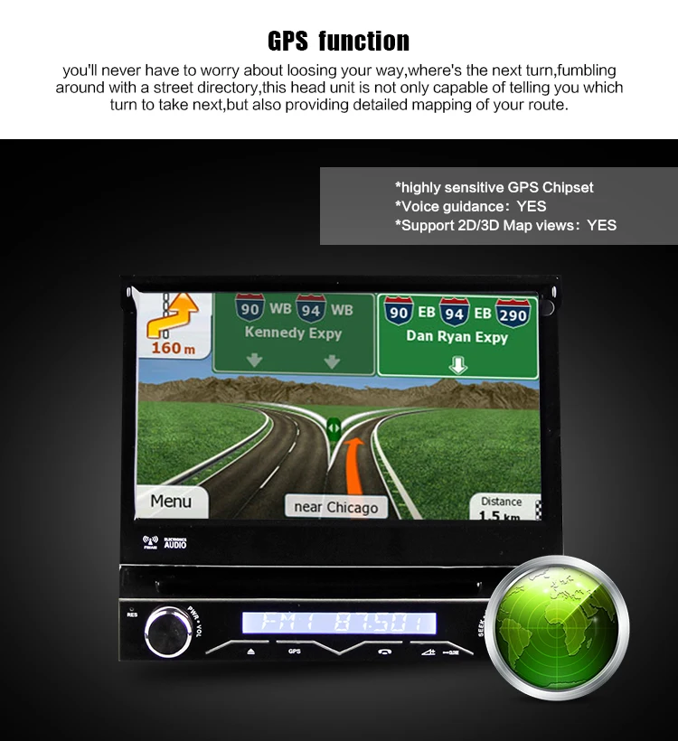Eunavi один 1 Din 7 ''автомобильный dvd-плеер Авторадио автомобильный Gps навигатор для универсального автомобиля с сенсорным экраном стерео автомобильный