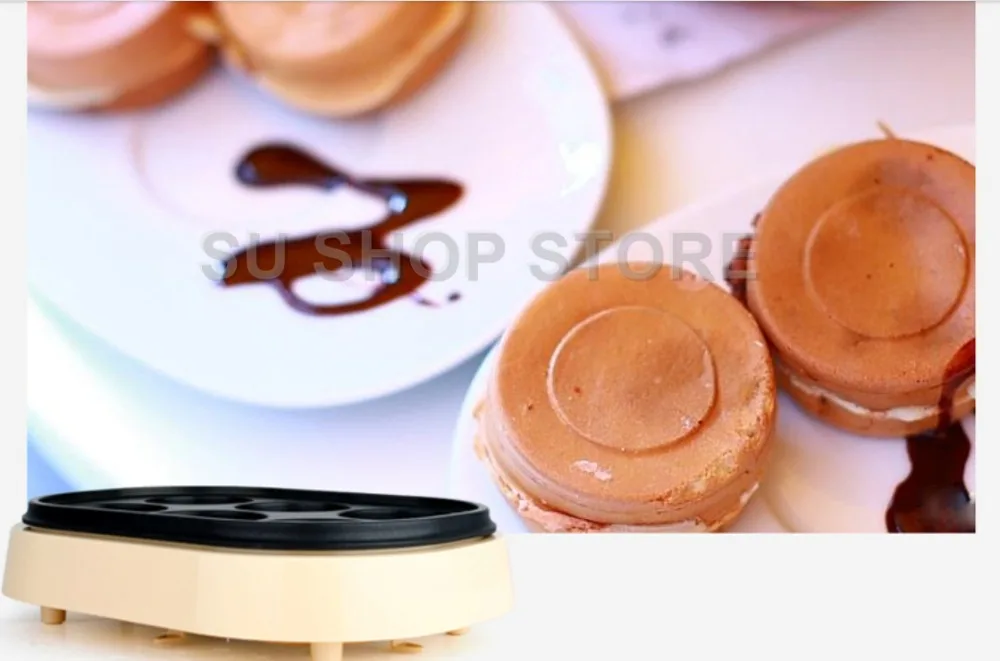 electric eggs roasted hamburger machine Red beans cake pie Maker MINI breakfast pancake baking crepe Fried Egg frying pan