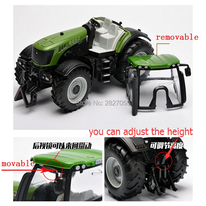 Большой размер инженерный грузовик сельскохозяйственный трактор бульдозер сплав модель игрушки автомобили для детей