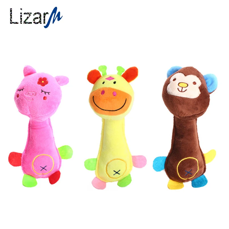 

Cute Pet Dog Toys Plush Puppy Honking Squirrel For Dogs Cat Chew Squeak Toy Animals cartoon Fleece Durability dog accessories