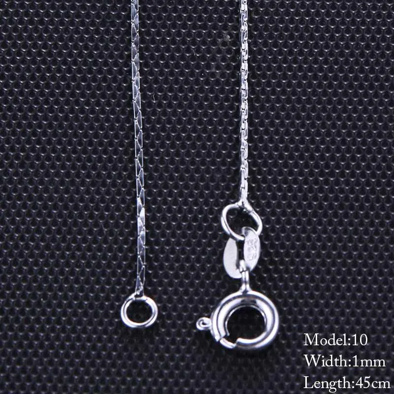 10 Style Sterling Chain Necklace 2 Style Stainless Steel Chain With Lobster Clasps Fine Chain Men Women Accessories 