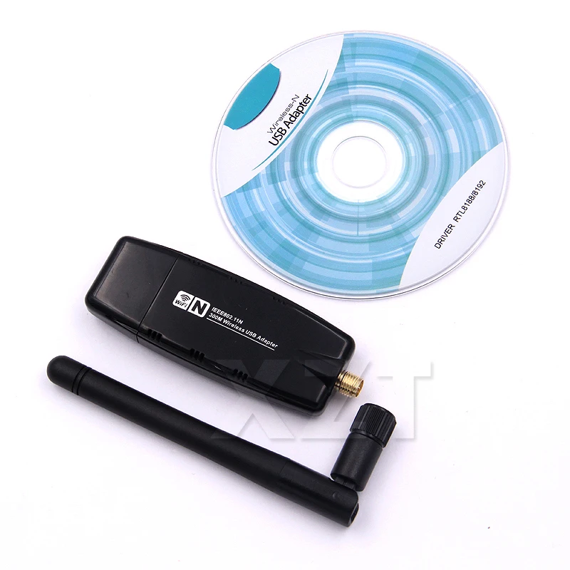 

AT 300 Mbps Wireless Adapter USB 2.0 WiFi 2.4G Network Lan Card With Antenna 5dBi for windows XP Vista 7 8 Linux MAC OS