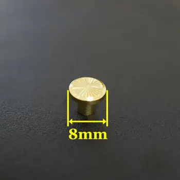 

50pc Q21-8mm Solid Brass belt screw Chicago Screw Leathercraft