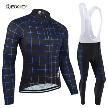

BXIO Winter Thermal Fleece Cycling Jersey Sets 2020 Pro Team Long Sleeve Bicycle Bike Clothing Pantalones Ropa Ciclismo 096