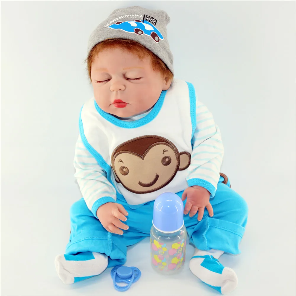 baby boy doll with bottle