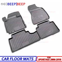 Для Kia Sportage 2006-2010 автомобильные Затопленные коврики ковры Авто Пол пылезащитный нескользящий автомобильный Стайлинг Защита интерьера