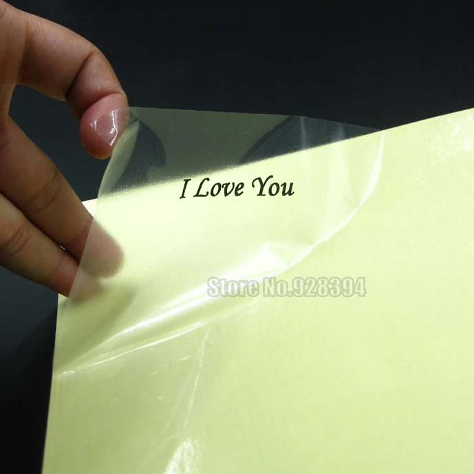 clear adhesive paper