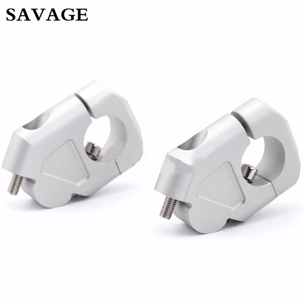 

Sliver Handlebar Riser Handle Bar Clamp Extend Adapter For BMW R1200GS LC 2013-2017 R1200GS LC Adventure 2014-2017