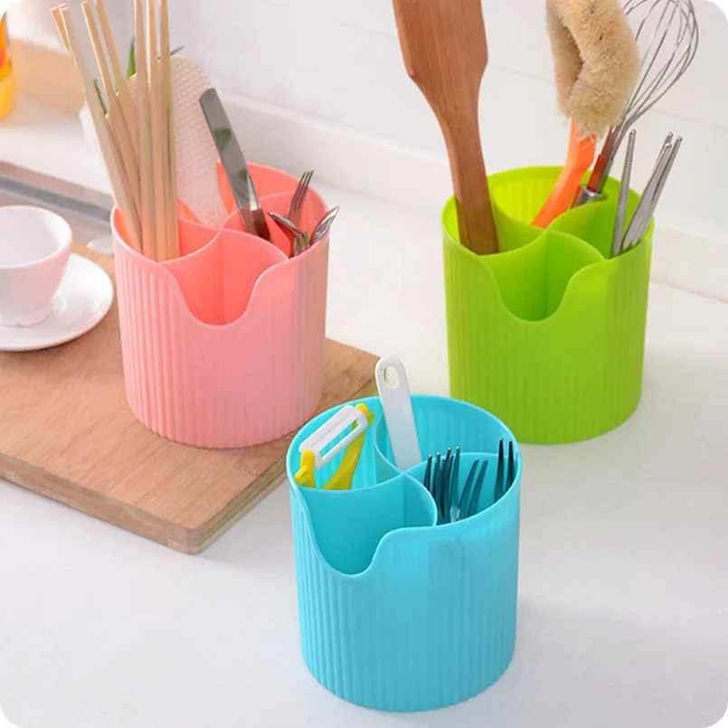 Buy 1PC 12*12cm SweetColor Plastic Cutlery Storage