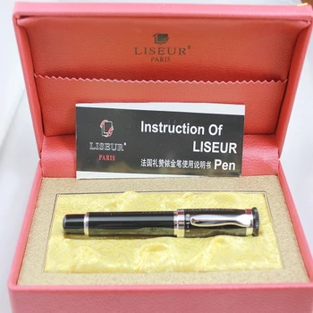 

Fountain pen 921 lea black clip pen damings