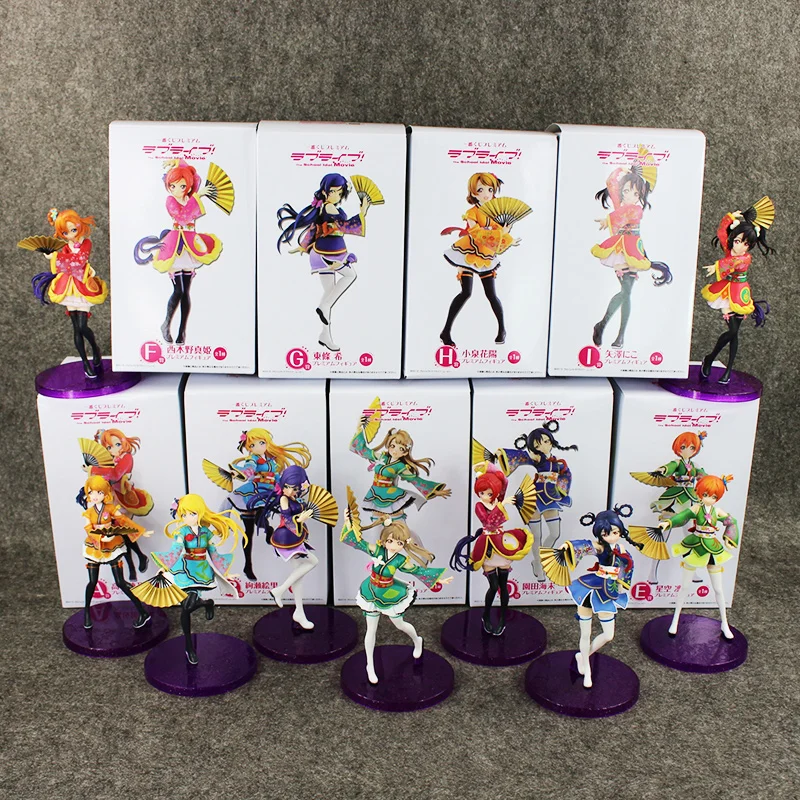 Минами Котори Сонода Уми lovelive HOSHIZORA RIN tojoo NOZOMI 9 видов с рисунком из ПВХ цветная