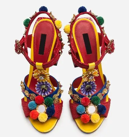 

Moraima snc Hot Selling Super High Back Strap Sandals Party Shoes Buckle Strap Square Heel Sandals