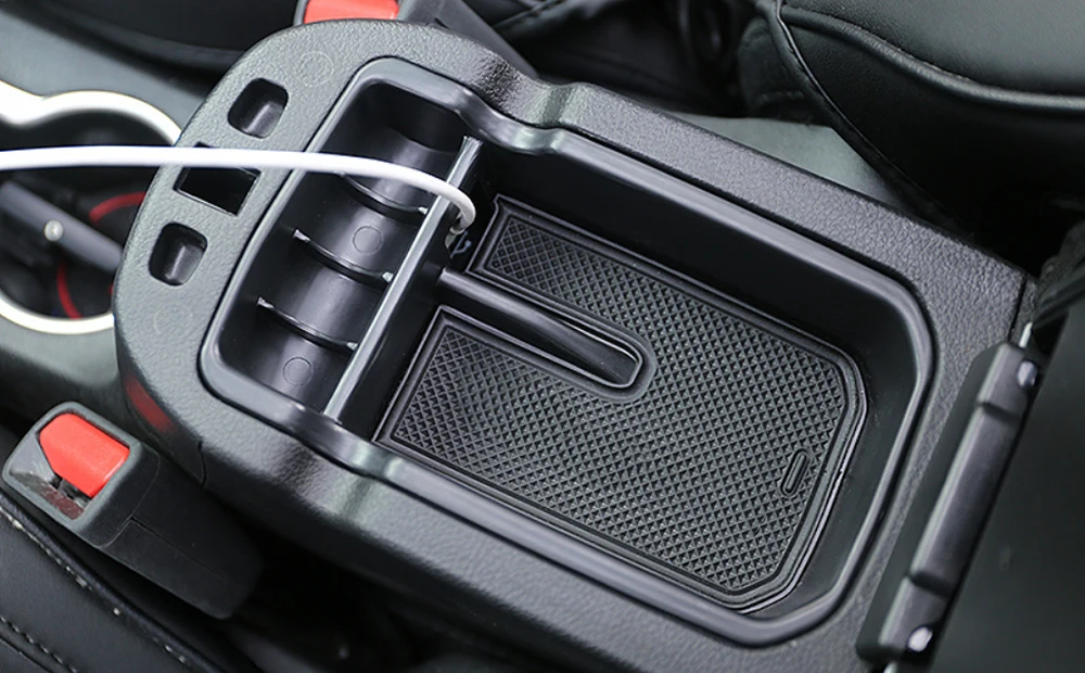Для Jeep Compass подлокотник коробка для хранения держатель Контейнер черные автомобильные запчасти аксессуары для интерьера
