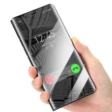 Для IPhone 7 роскошный флип-стенд прозрачный зеркальный чехол PC из искусственной кожи 360 Полный Чехол для IPhone X 6 6S 8 Plus Iphone7 аксессуары