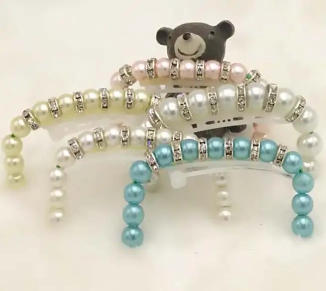 

Pets Dogs Grooming Pet Hair Accessories for Dog Cat Handmade headdress teddy shih Yorkshire pearl headband