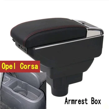 

For Opel Corsa Armrest Box Opel Corsa D Universal Car Central Armrest Storage Box cup holder ashtray modification accessories