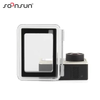 

SOONSUN Waterproof Touch Screen Backdoor Replacement Back Door Case Cover for GoPro Hero 4 Silver Edition Camera Housing Case
