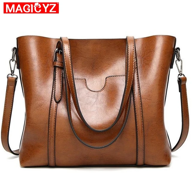 Magicyz Global Drop Shipping Waxing Leather Women Bag Luxury Vintage Magicyz Global Drop Shipping Waxing Leather Women Bag Luxury Vintage S Handbags All Purpose
